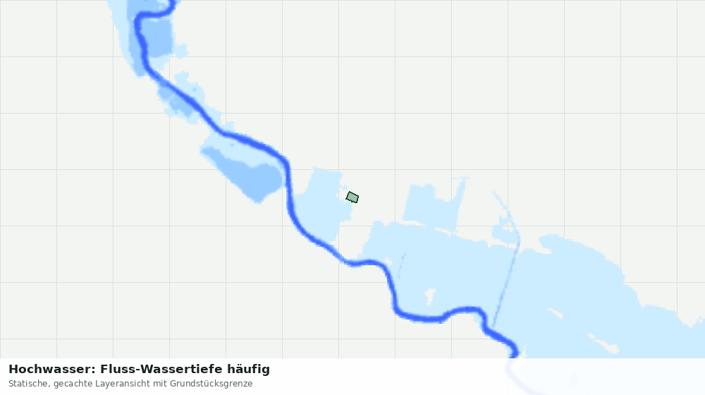 Statische Kartenansicht: Hochwasser: Fluss-Wassertiefe häufig