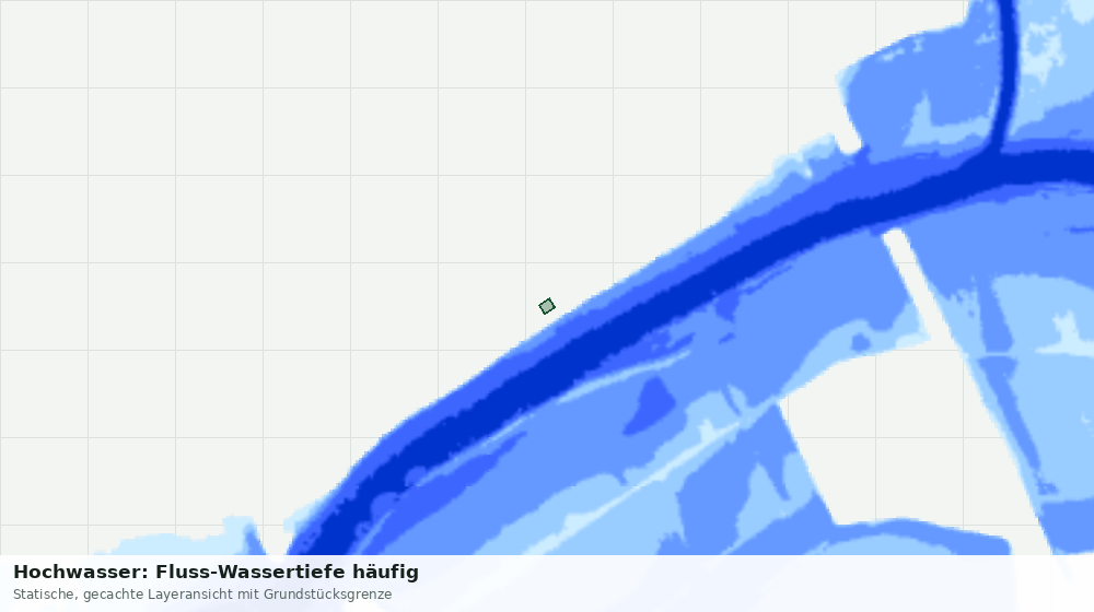 Statische Kartenansicht: Hochwasser: Fluss-Wassertiefe häufig