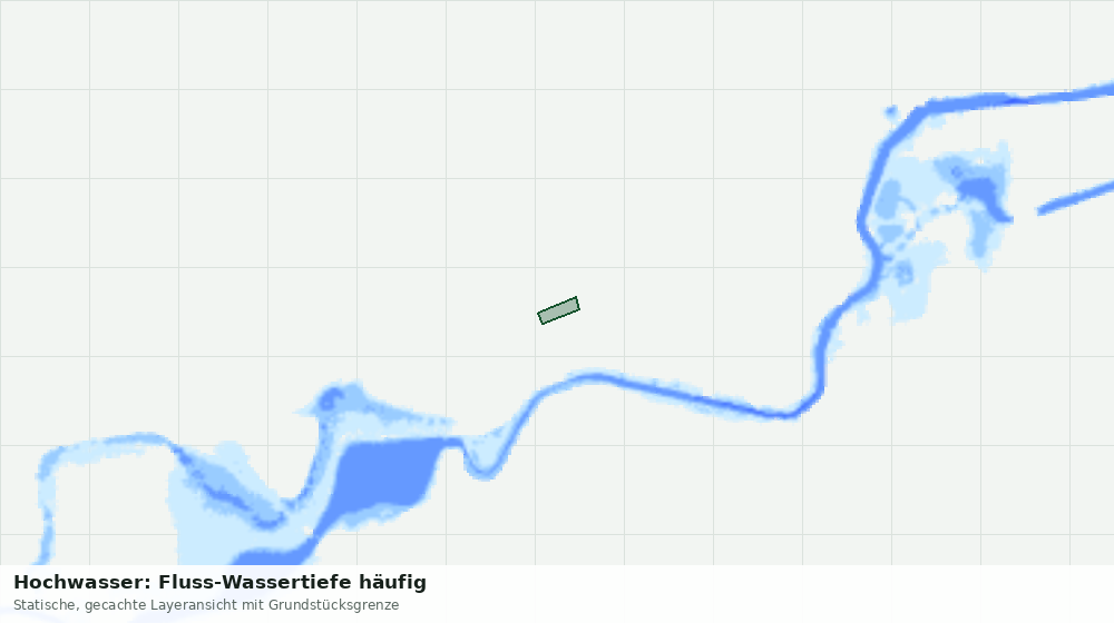 Statische Kartenansicht: Hochwasser: Fluss-Wassertiefe häufig