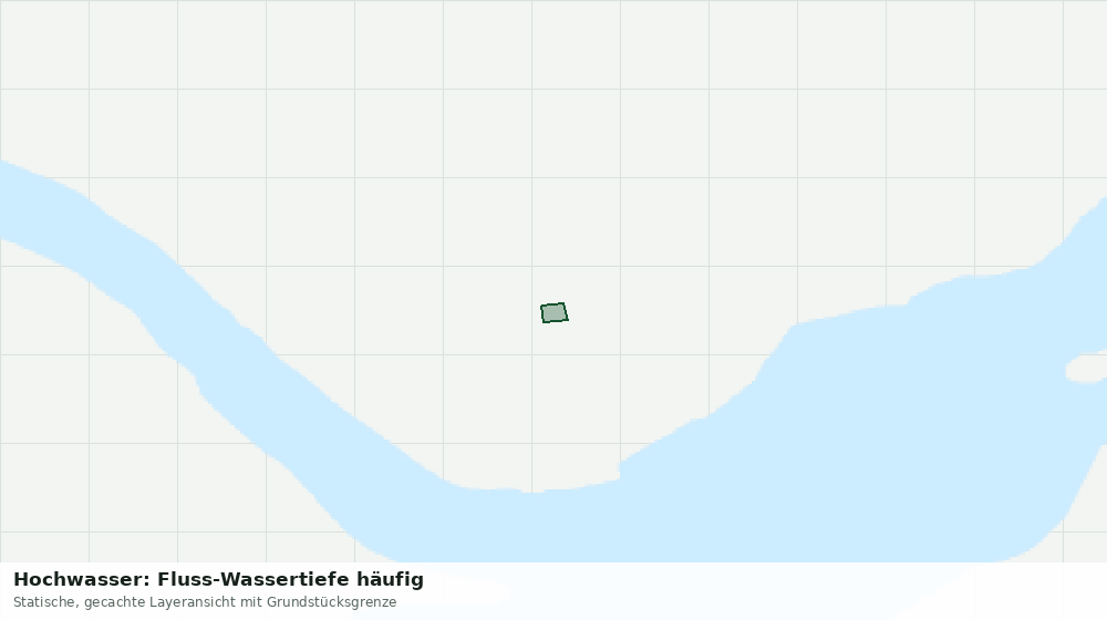 Statische Kartenansicht: Hochwasser: Fluss-Wassertiefe häufig