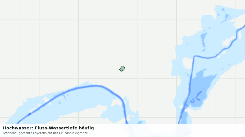 Statische Kartenansicht: Hochwasser: Fluss-Wassertiefe häufig