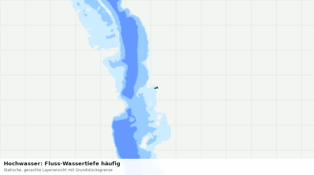 Statische Kartenansicht: Hochwasser: Fluss-Wassertiefe häufig
