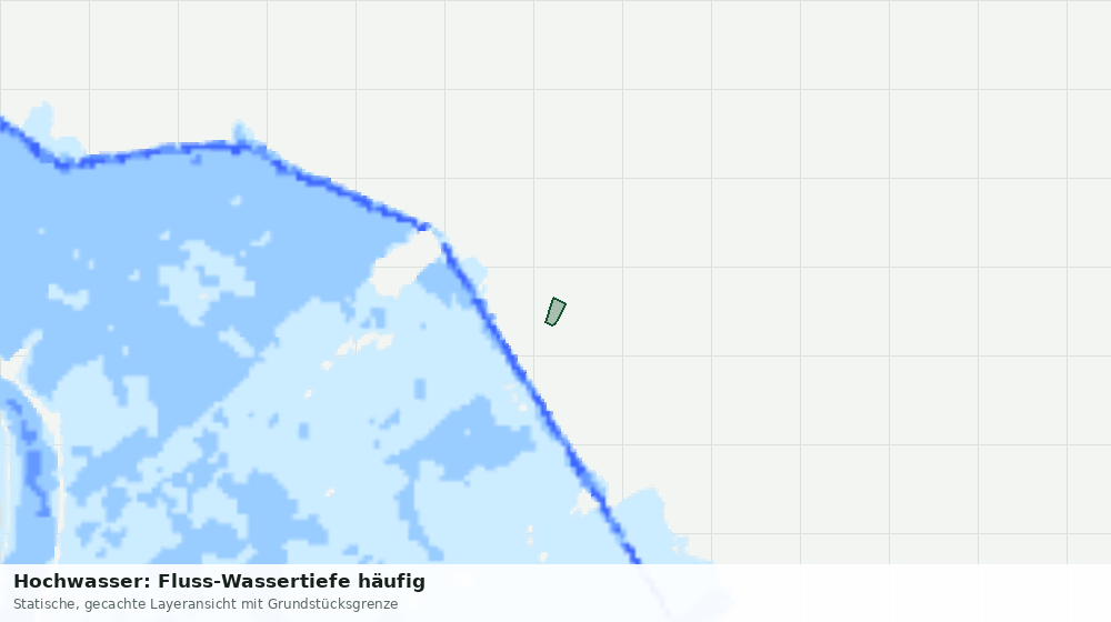 Statische Kartenansicht: Hochwasser: Fluss-Wassertiefe häufig