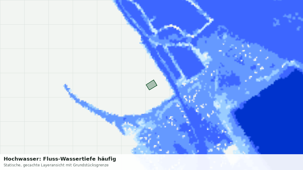 Statische Kartenansicht: Hochwasser: Fluss-Wassertiefe häufig
