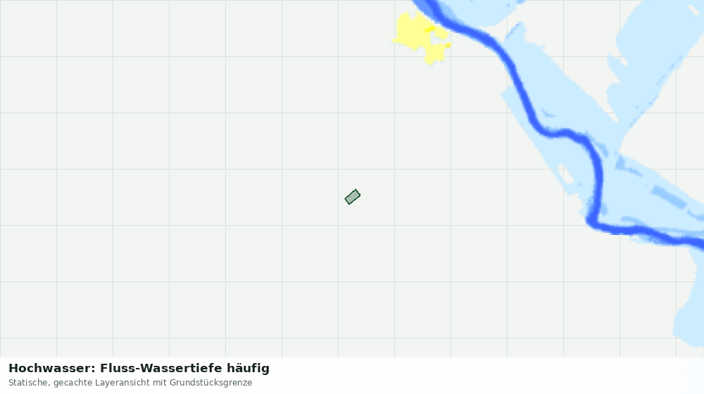 Statische Kartenansicht: Hochwasser: Fluss-Wassertiefe häufig