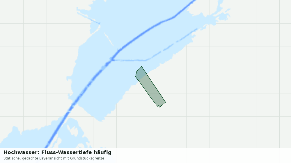 Statische Kartenansicht: Hochwasser: Fluss-Wassertiefe häufig