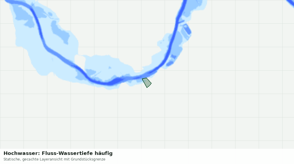 Statische Kartenansicht: Hochwasser: Fluss-Wassertiefe häufig