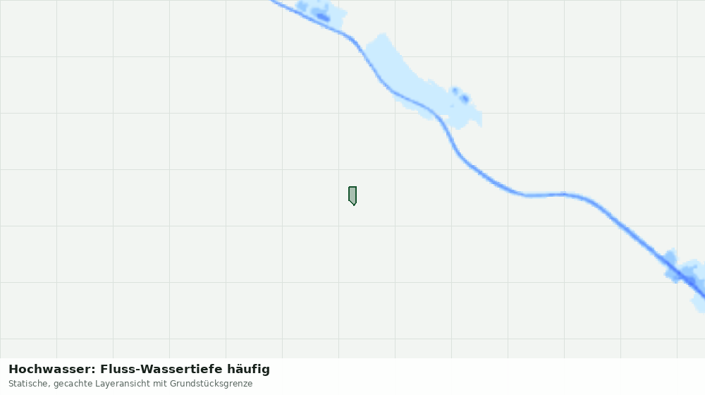 Statische Kartenansicht: Hochwasser: Fluss-Wassertiefe häufig
