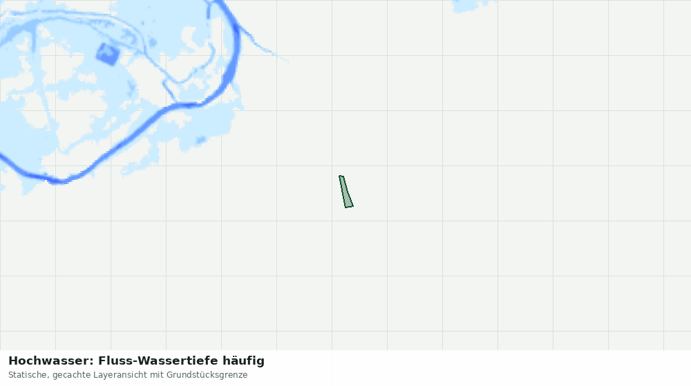 Statische Kartenansicht: Hochwasser: Fluss-Wassertiefe häufig