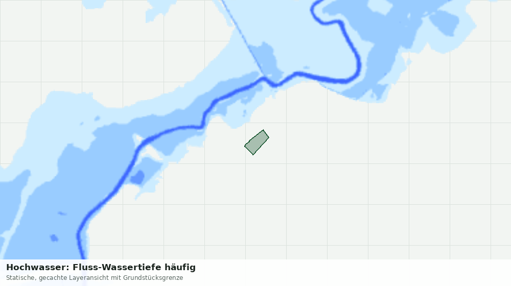Statische Kartenansicht: Hochwasser: Fluss-Wassertiefe häufig