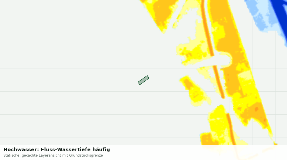 Statische Kartenansicht: Hochwasser: Fluss-Wassertiefe häufig