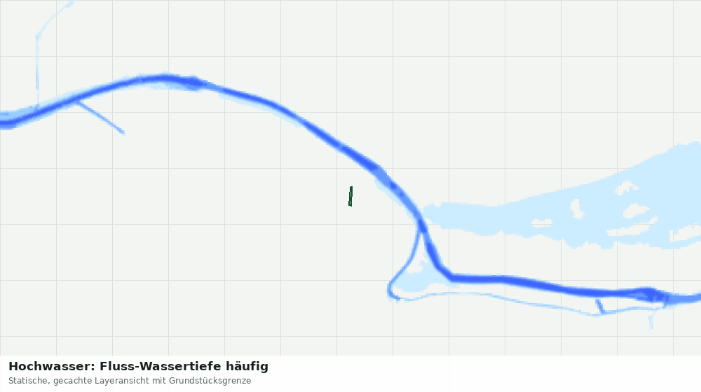 Statische Kartenansicht: Hochwasser: Fluss-Wassertiefe häufig