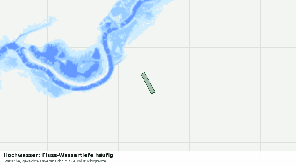 Statische Kartenansicht: Hochwasser: Fluss-Wassertiefe häufig