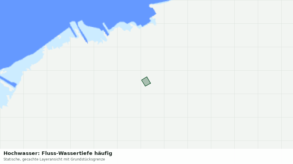 Statische Kartenansicht: Hochwasser: Fluss-Wassertiefe häufig