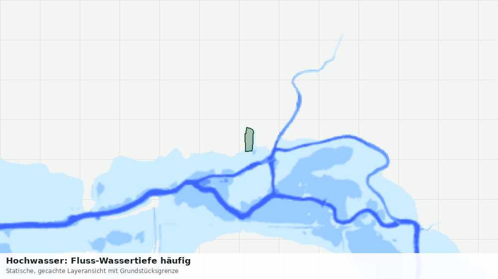 Statische Kartenansicht: Hochwasser: Fluss-Wassertiefe häufig