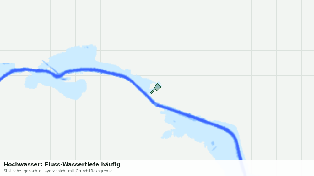 Statische Kartenansicht: Hochwasser: Fluss-Wassertiefe häufig