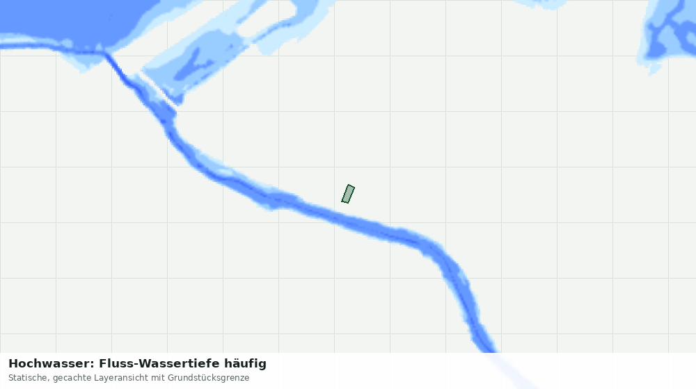 Statische Kartenansicht: Hochwasser: Fluss-Wassertiefe häufig