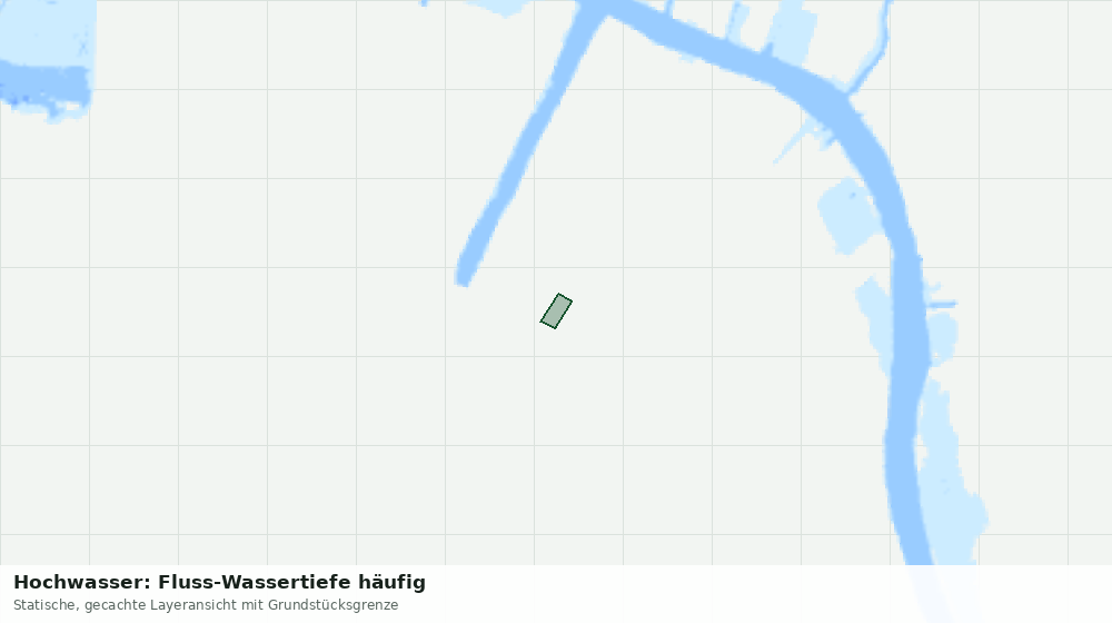 Statische Kartenansicht: Hochwasser: Fluss-Wassertiefe häufig