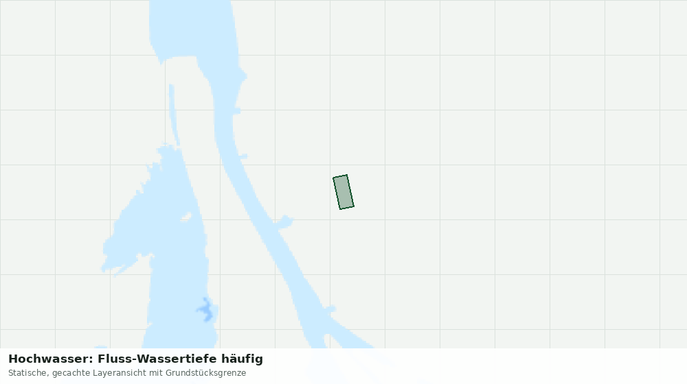 Statische Kartenansicht: Hochwasser: Fluss-Wassertiefe häufig