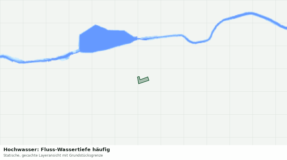 Statische Kartenansicht: Hochwasser: Fluss-Wassertiefe häufig