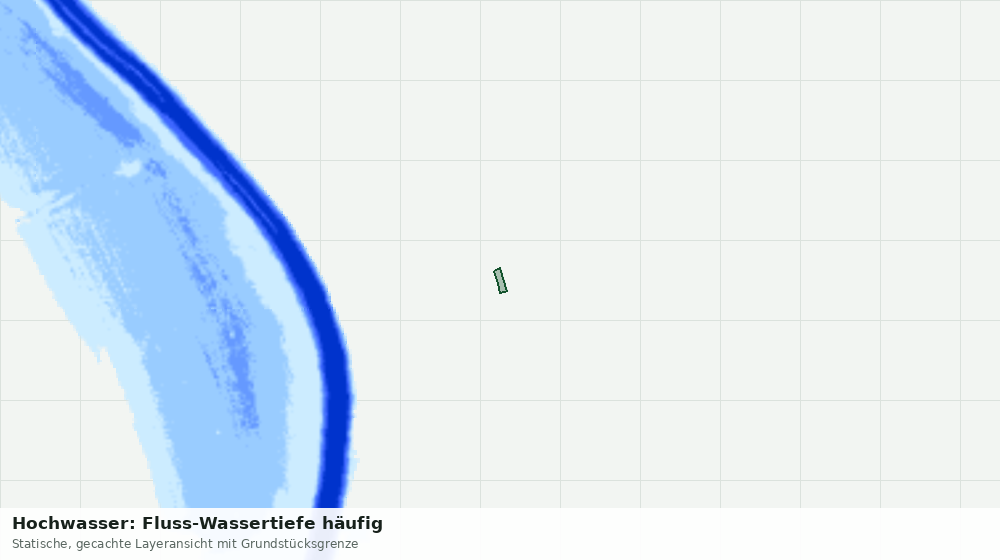Statische Kartenansicht: Hochwasser: Fluss-Wassertiefe häufig
