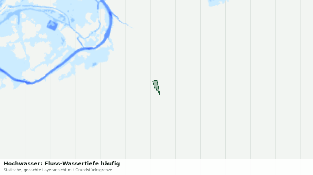 Statische Kartenansicht: Hochwasser: Fluss-Wassertiefe häufig