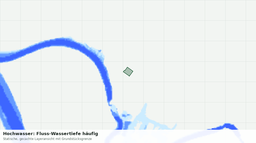 Statische Kartenansicht: Hochwasser: Fluss-Wassertiefe häufig
