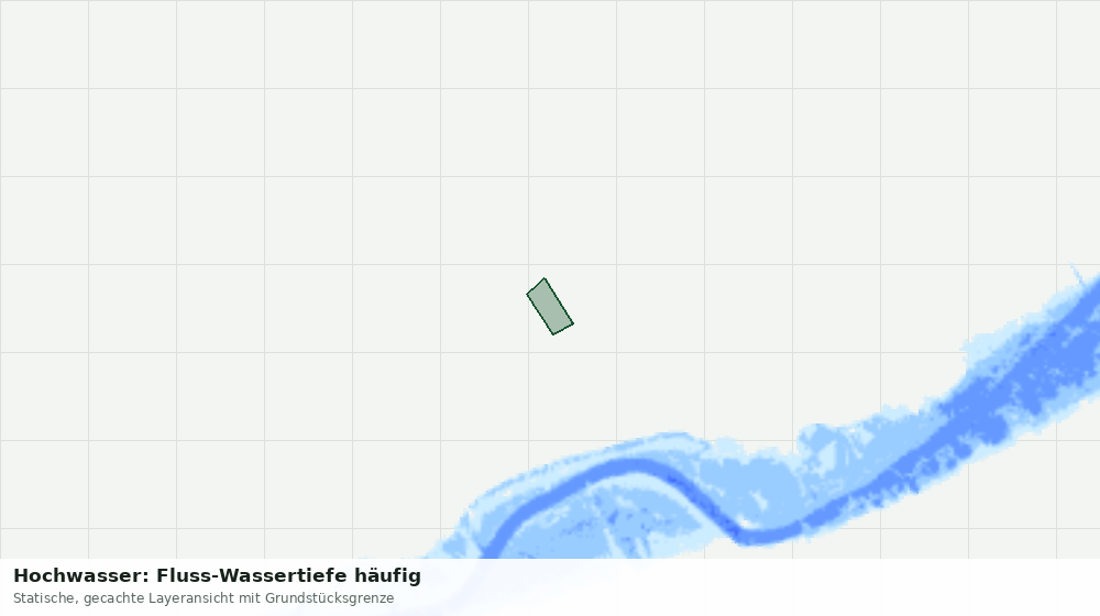 Statische Kartenansicht: Hochwasser: Fluss-Wassertiefe häufig