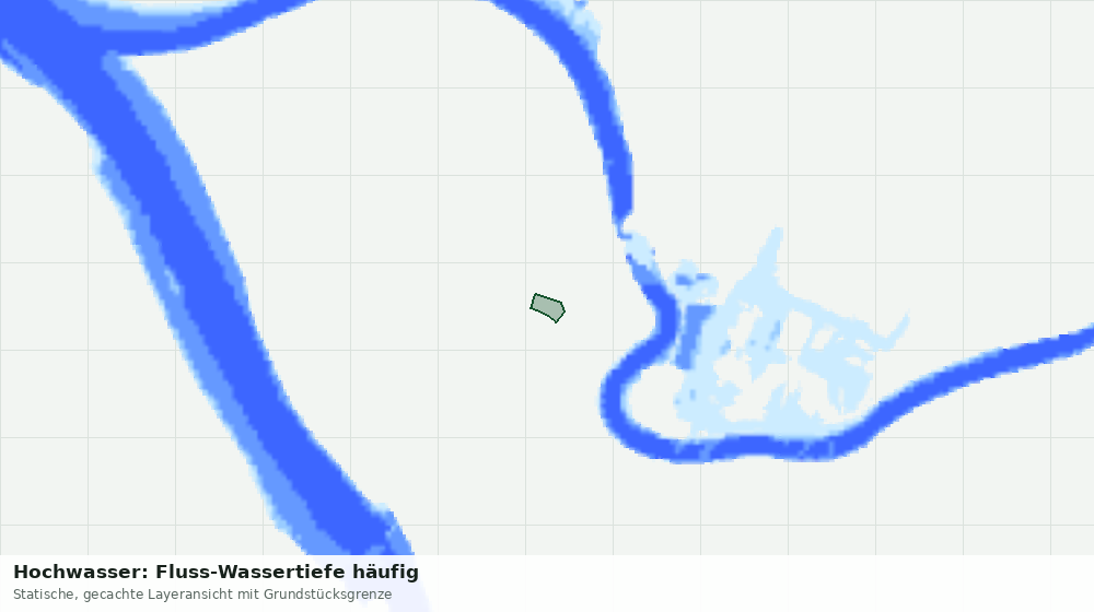 Statische Kartenansicht: Hochwasser: Fluss-Wassertiefe häufig