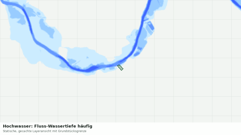 Statische Kartenansicht: Hochwasser: Fluss-Wassertiefe häufig