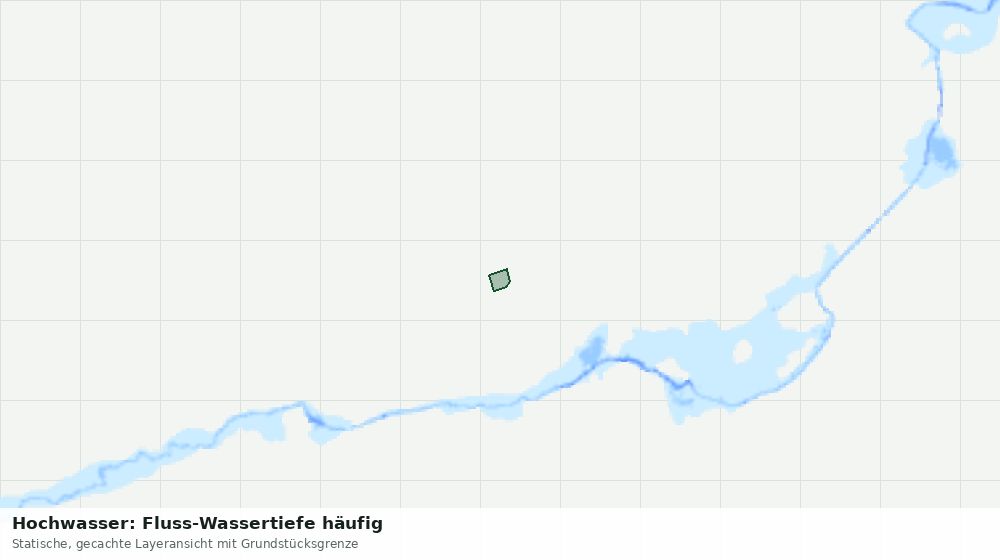 Statische Kartenansicht: Hochwasser: Fluss-Wassertiefe häufig