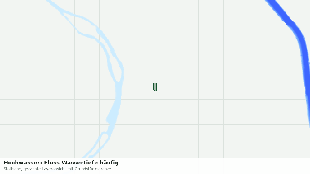 Statische Kartenansicht: Hochwasser: Fluss-Wassertiefe häufig