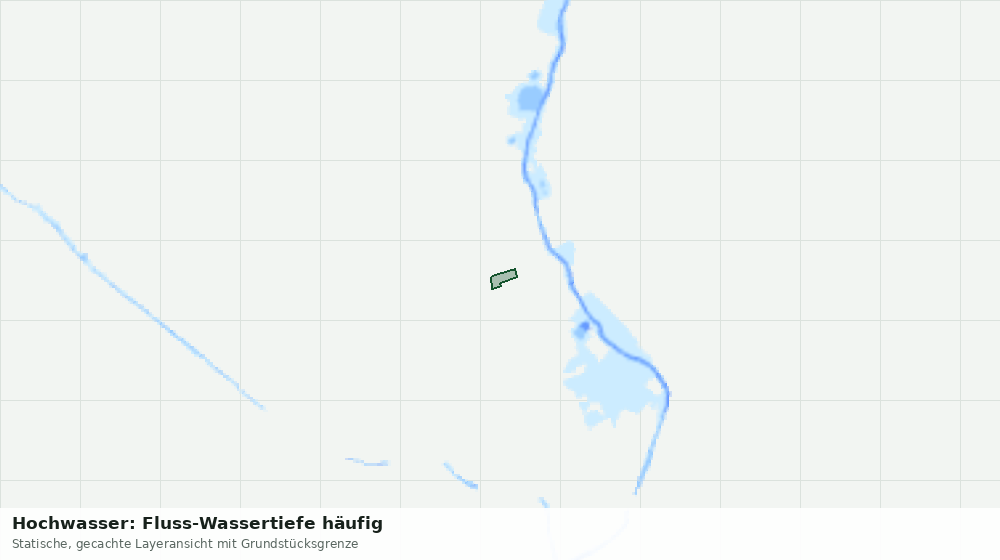 Statische Kartenansicht: Hochwasser: Fluss-Wassertiefe häufig