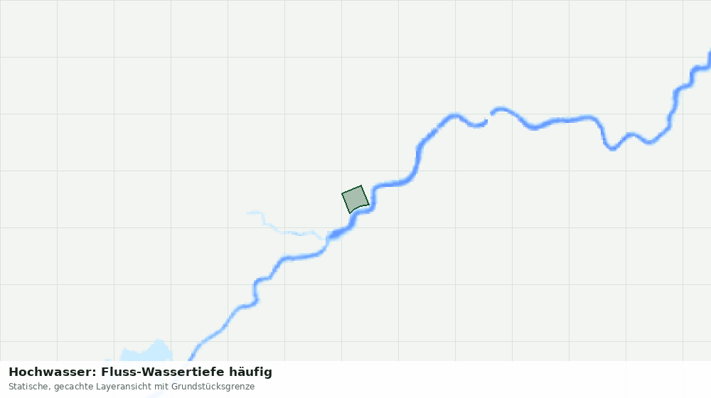 Statische Kartenansicht: Hochwasser: Fluss-Wassertiefe häufig