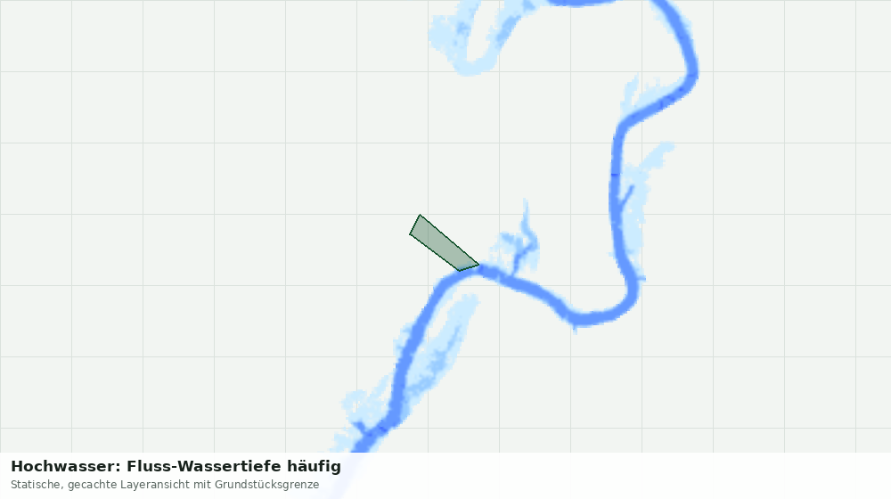 Statische Kartenansicht: Hochwasser: Fluss-Wassertiefe häufig
