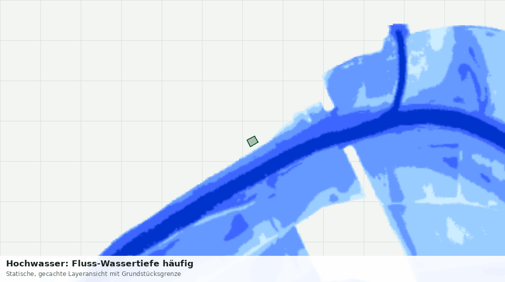 Statische Kartenansicht: Hochwasser: Fluss-Wassertiefe häufig
