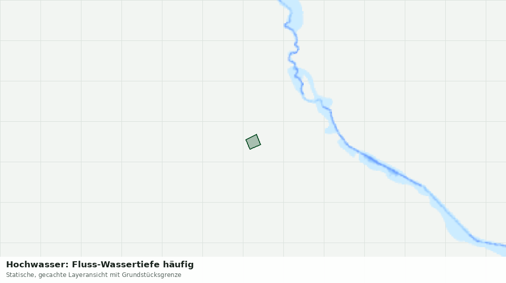 Statische Kartenansicht: Hochwasser: Fluss-Wassertiefe häufig