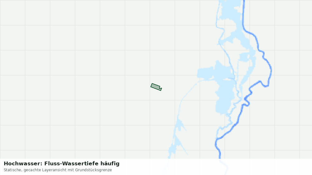 Statische Kartenansicht: Hochwasser: Fluss-Wassertiefe häufig
