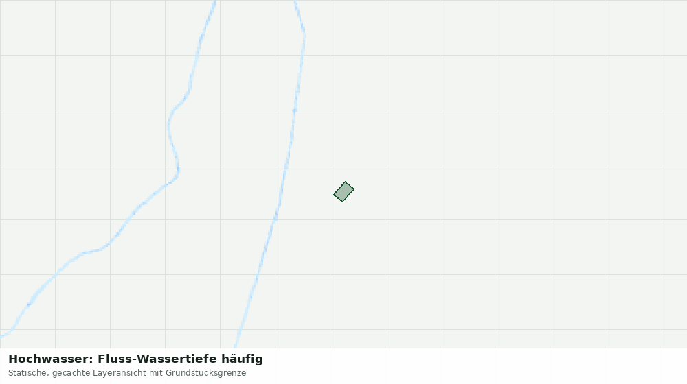 Statische Kartenansicht: Hochwasser: Fluss-Wassertiefe häufig