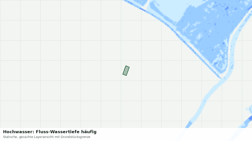 Statische Kartenansicht: Hochwasser: Fluss-Wassertiefe häufig