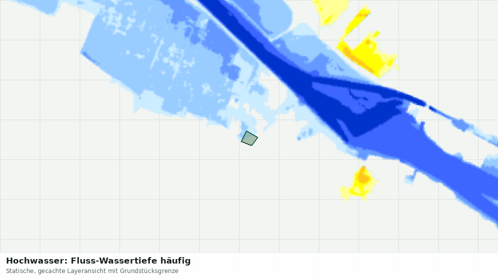 Statische Kartenansicht: Hochwasser: Fluss-Wassertiefe häufig