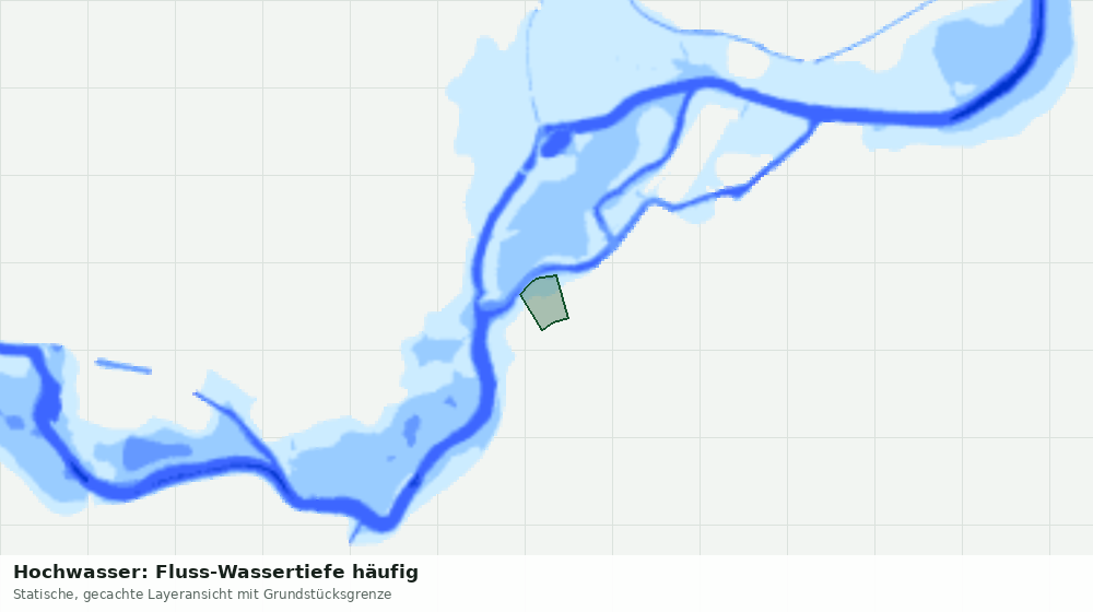 Statische Kartenansicht: Hochwasser: Fluss-Wassertiefe häufig
