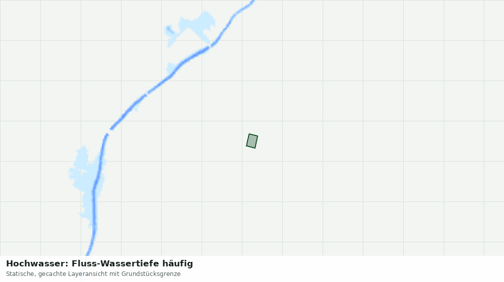 Statische Kartenansicht: Hochwasser: Fluss-Wassertiefe häufig