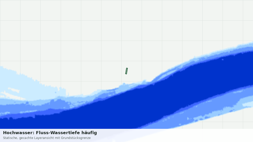 Statische Kartenansicht: Hochwasser: Fluss-Wassertiefe häufig