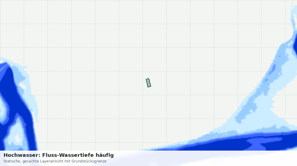 Statische Kartenansicht: Hochwasser: Fluss-Wassertiefe häufig