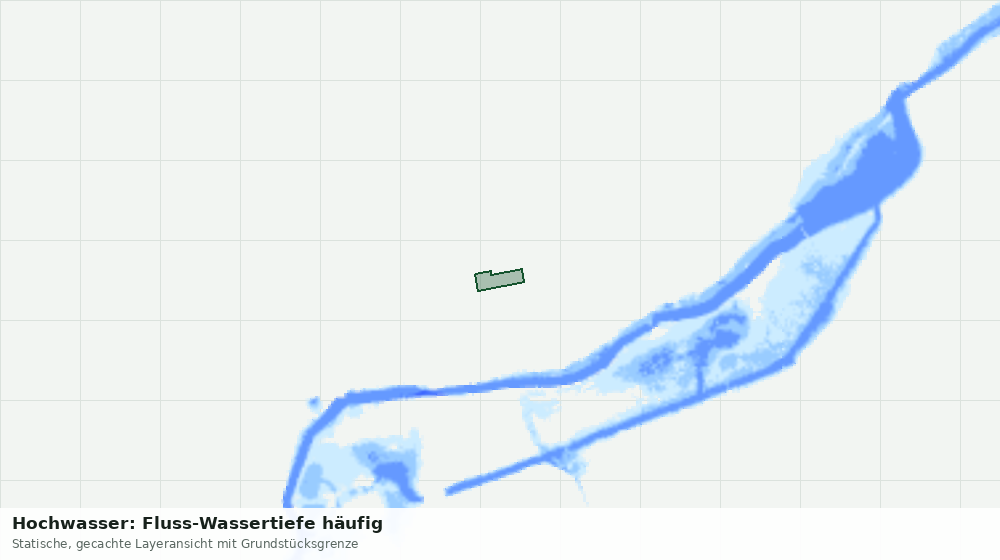 Statische Kartenansicht: Hochwasser: Fluss-Wassertiefe häufig