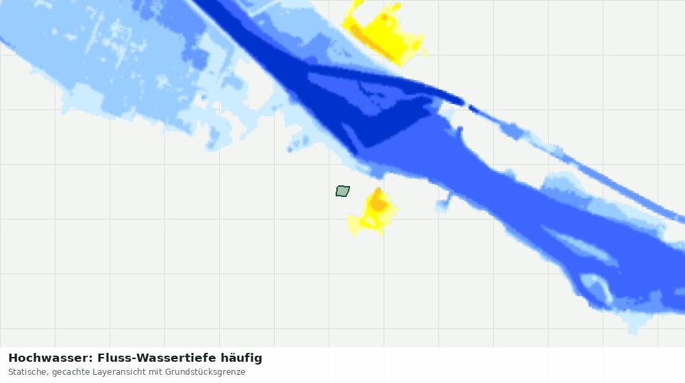 Statische Kartenansicht: Hochwasser: Fluss-Wassertiefe häufig