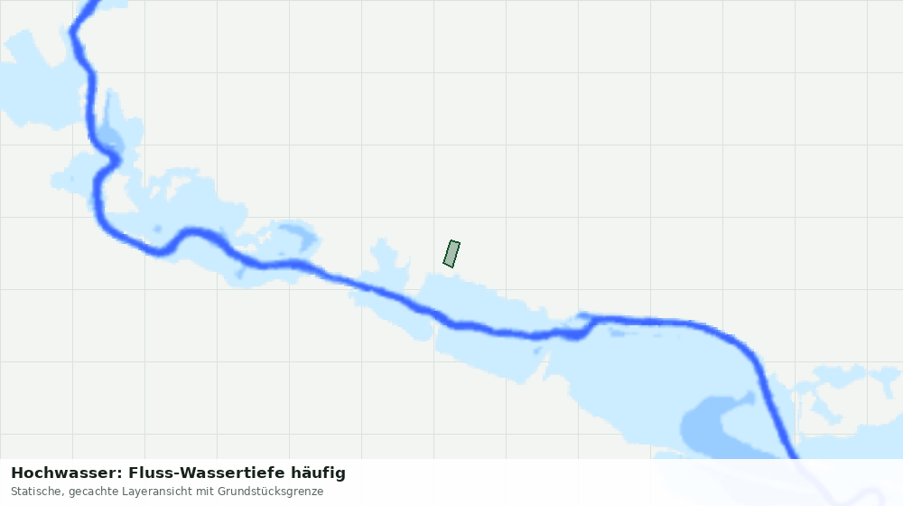 Statische Kartenansicht: Hochwasser: Fluss-Wassertiefe häufig