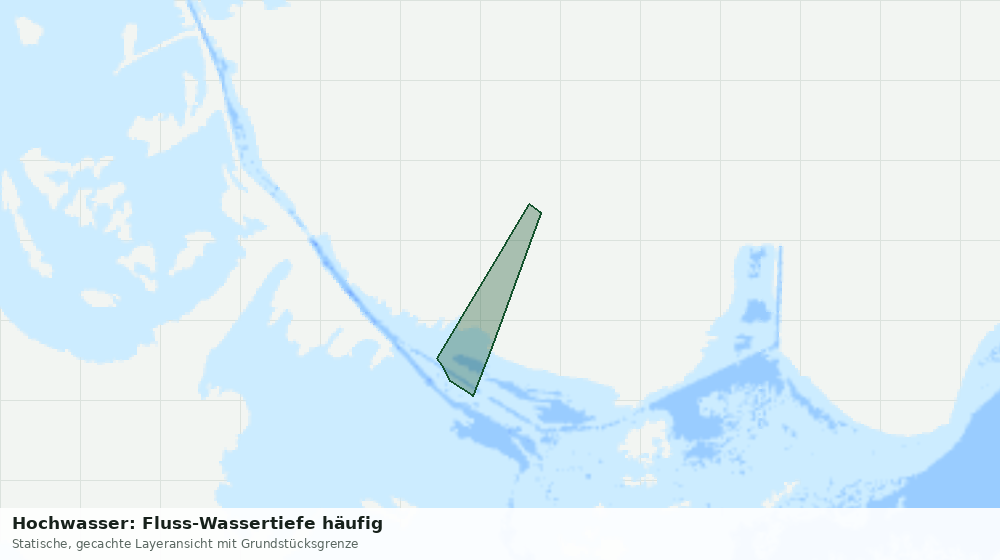 Statische Kartenansicht: Hochwasser: Fluss-Wassertiefe häufig