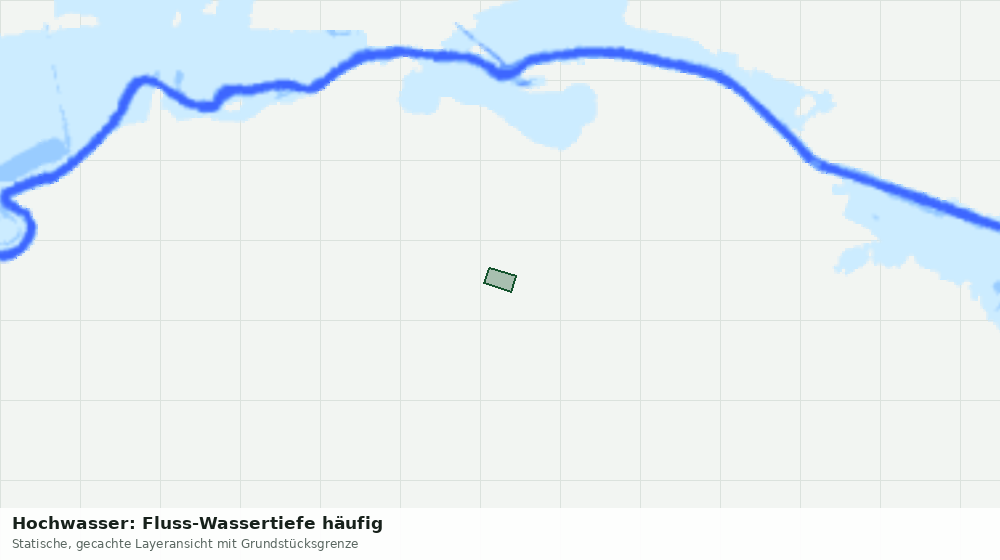 Statische Kartenansicht: Hochwasser: Fluss-Wassertiefe häufig